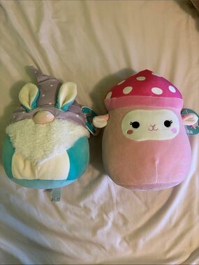 2 x Squishmallows - Elsa Sheep and Maddox Gnome